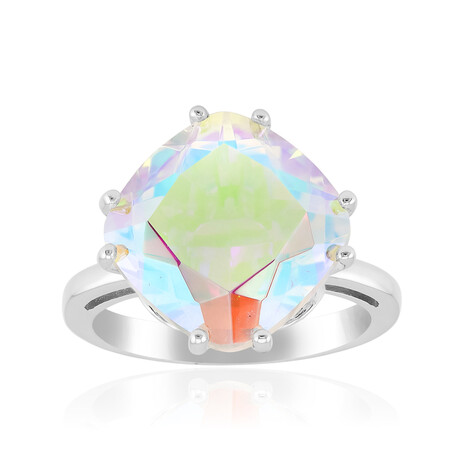 Mondlicht-Quarz-Silberring