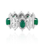 Grüner Achat-Silberring (Dallas Prince Designs)