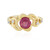 Anillo en plata con Zafiro rosa de Madagascar