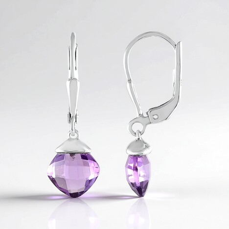 Orecchini in argento con Ametista