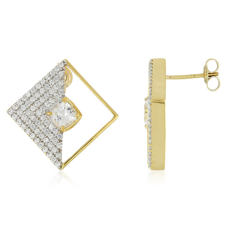 Pendientes en plata con Berilo del Himalaya