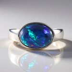 Anello in argento con Opale Mezezo