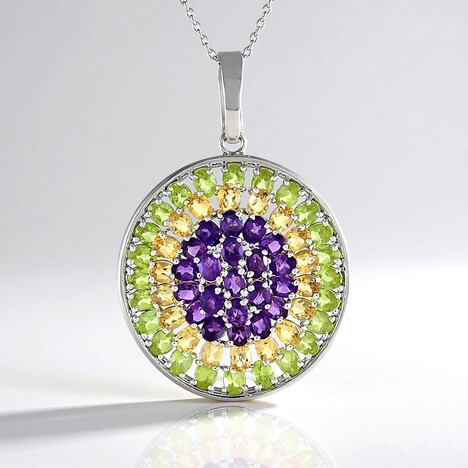 Collana in argento con Peridoto