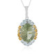 Collana in argento con Ametista Verde