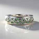 Anello in argento con Tsavorite della Tanzania