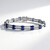 Bracciale in argento con Cianite del Nepal