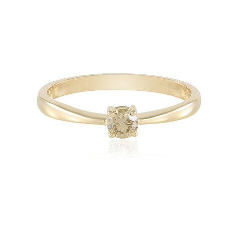 Anillo en oro con Diamante chocolate I2 (SUHANA)