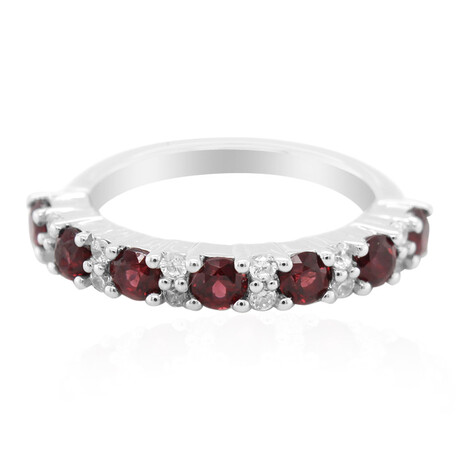 Anillo en plata con Rodolita