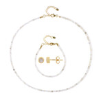 Set en plata con Zircón