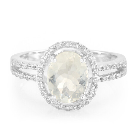 Bague en argent et Orthose