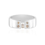 I2 Champagner-Brillant-Silberring (de Melo Essence)