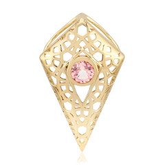 Nigerianischer Pinkfarbener Turmalin-Goldanhänger (Ornaments by de Melo)