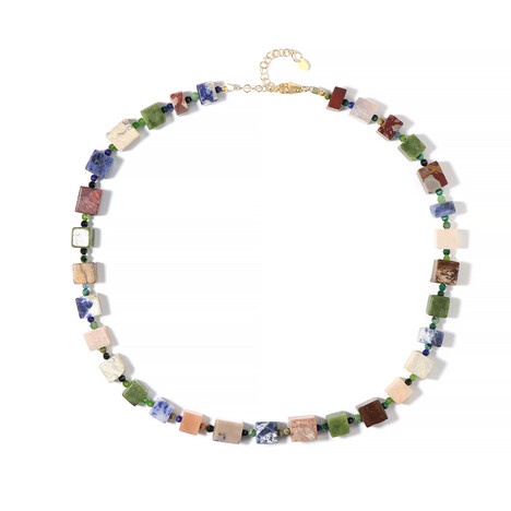 Zilveren halsketting met Outback jaspisstenen