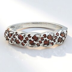 Anello placcato in platino con Diamante Fancy