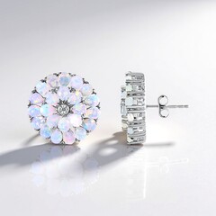Orecchini in argento con Opale di Welo