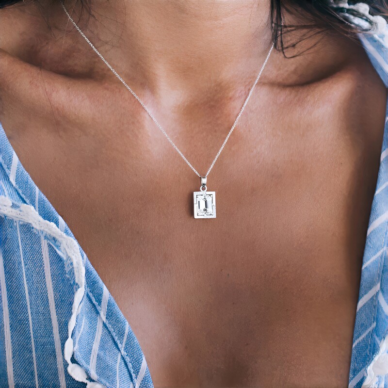 Pendentif en argent et Kunzite blanche (Pallanova)