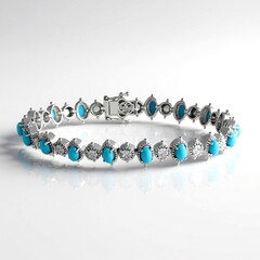 Bracciale in argento con Turchese Sleeping Beauty