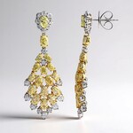 Orecchini in oro con Diamante Giallo SI2 (CIRARI)