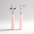 Orecchini in argento con Calcedonio Rosa (KM by Juwelo)