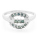 Fancy-Diamant-Silberring