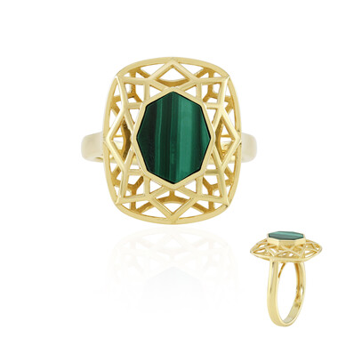 Malachit-Silberring (Ornaments by de Melo)