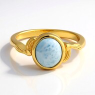 Larimar-Silberring