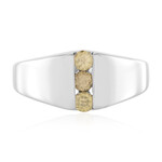 Gelber Zirkon-Silberring