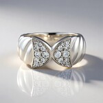 Bague en argent et Zircon