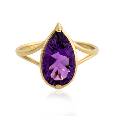 Anello in oro con Ametista (dagen)