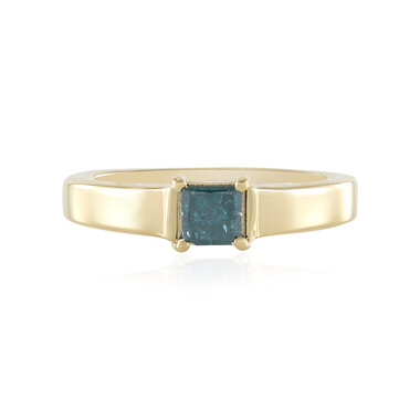 Anello in argento con Diamante Blu I3