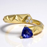 Anello in oro con Tanzanite AAA (CIRARI)