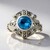 Anello in argento con Topazio Blu Svizzero (Annette classic)