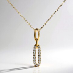 Collana in oro con Diamante I1 (H)