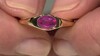 Zilveren ring met een Madagaskar Roze Saffier