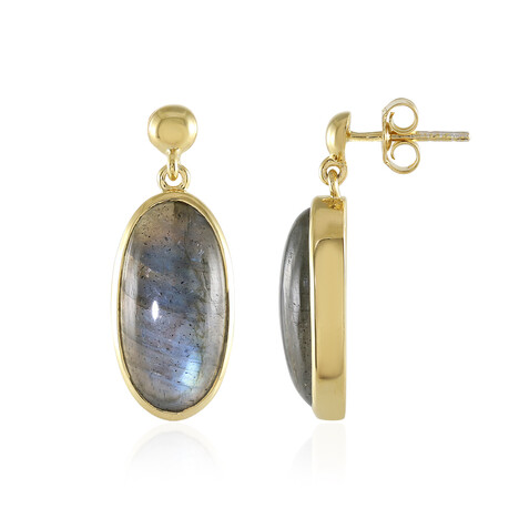 Labradorit-Silberohrringe
