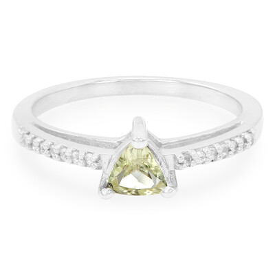 Anello in argento con Apatite Canadese