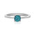 Anello in argento con Zircone Blu