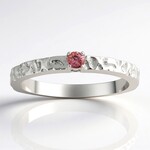 Anello in argento con Pezzottaite
