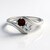 Anello in argento con Zircone Rosa