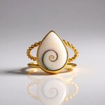 Anello in argento con Occhio di Shiva (Bali Barong)
