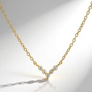 Zircon Silver Necklace