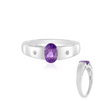 Anello in argento con Ametista Uruguay