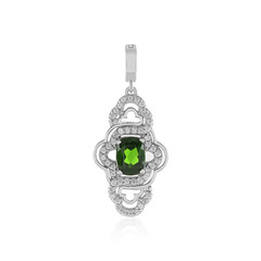 Colgante en plata con Diópsido de Rusia