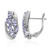 Boucles d'oreilles en argent et Tanzanite