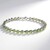Bracciale placcato in platino con Zaffiro del Mozambico