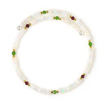 Brazalete en acero con Ópalo de Welo (Riya)
