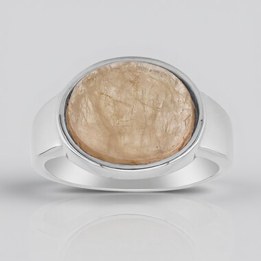 Anillo en plata con Morganita