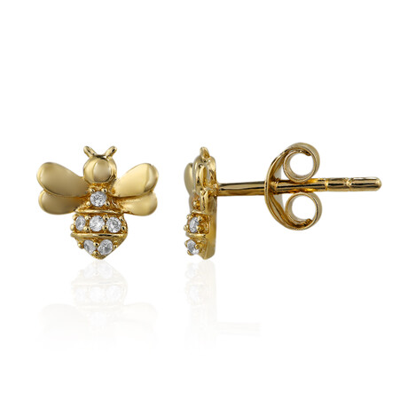 Zirkon-Silberohrringe