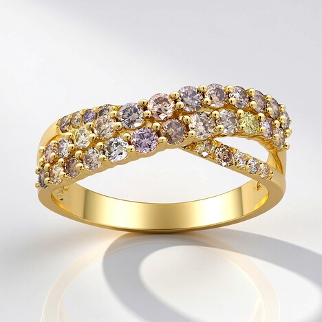Anello in oro con Diamante Fancy I1 (CIRARI)