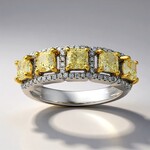 Anello in oro con Diamante Giallo SI2 (CIRARI)